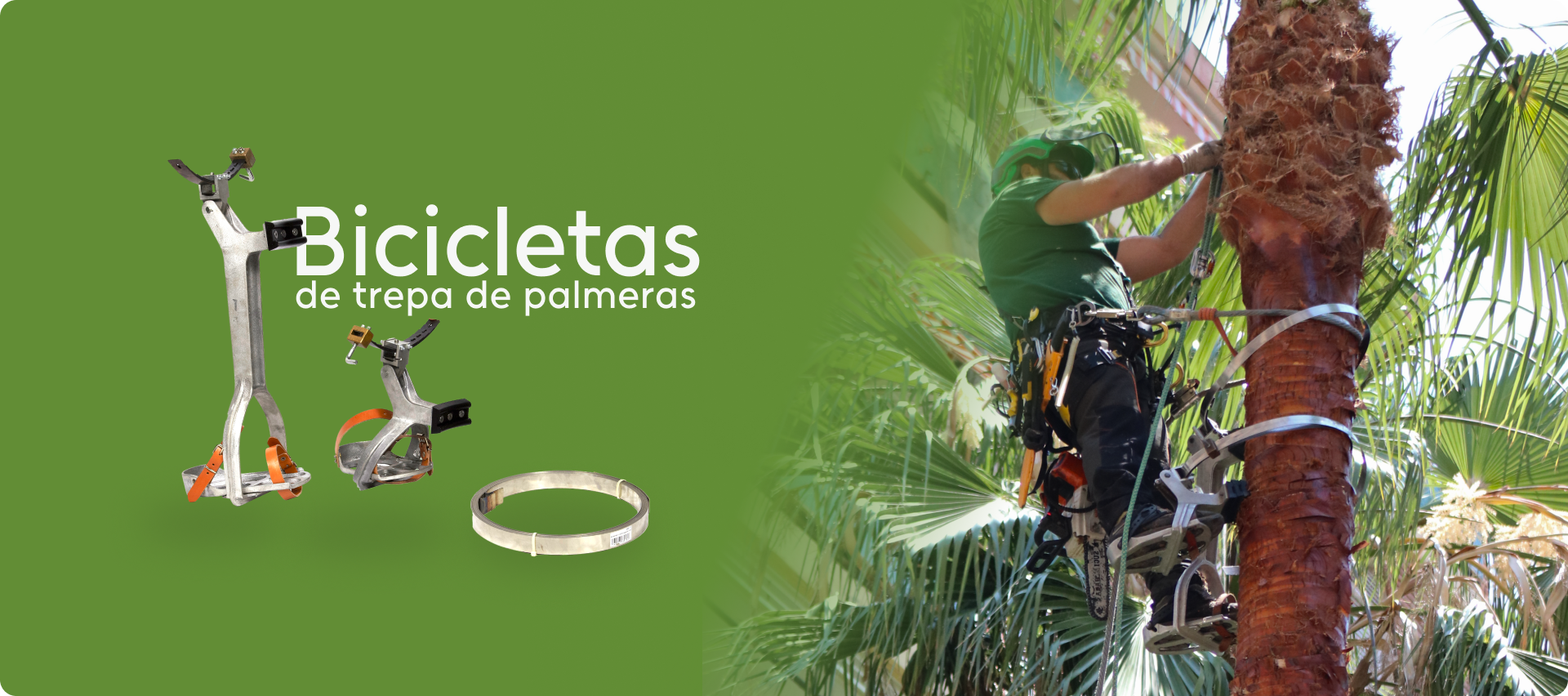 Bicicleta de trepa COVAL para palmeras