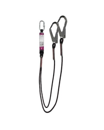 Doble eslinga fija ø10,5 long 0,9m con absorbedor + conector aa011 (ø19mm) + 2 ganchos aa0... | Coval ATV