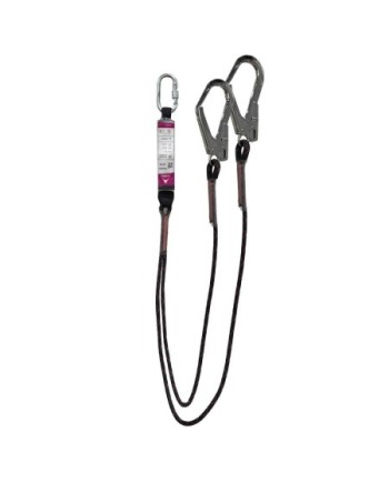 Doble eslinga fija ø10,5 long 2m con absorbedor + conector aa011 (ø19mm) + 2 ganchos aa023... | Coval ATV
