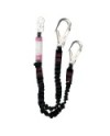 Doble eslinga elastica long 2m con absorbedor + 2 ganchos aa023 (ø60mm) + conector aa002 (... | Coval ATV
