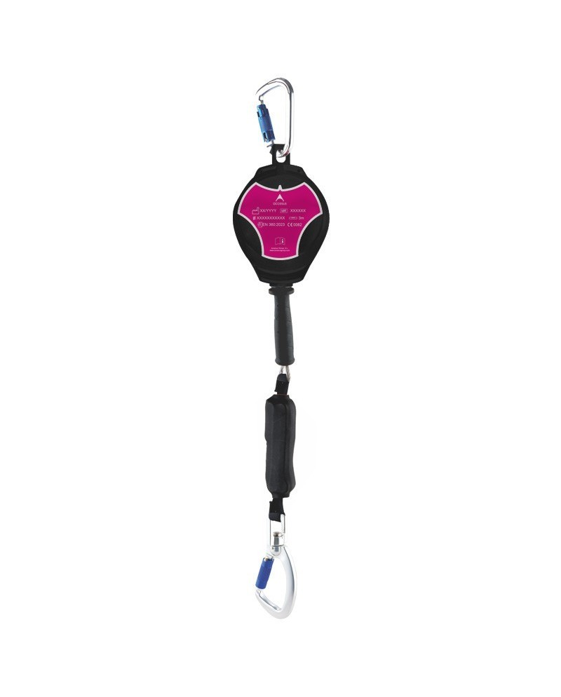 Anticaidas retractil cable-uso horizontal/vertical-carcasa de aluminio long.3m | Coval ATV