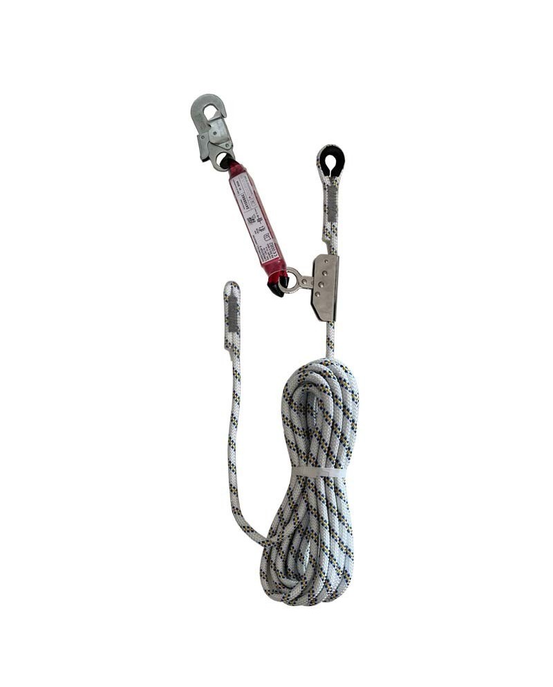 Linea de vida vertical de cuerda ø12 con anticaidas integrado long 35m | Coval ATV