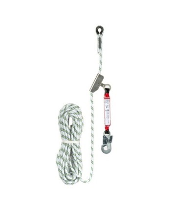 Linea de vida vertical y horizontal de cuerda ø12 con anticaidas integrado long 20m | Coval ATV