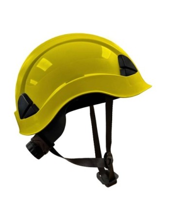 Casco amarillo con barboquejo | Coval ATV