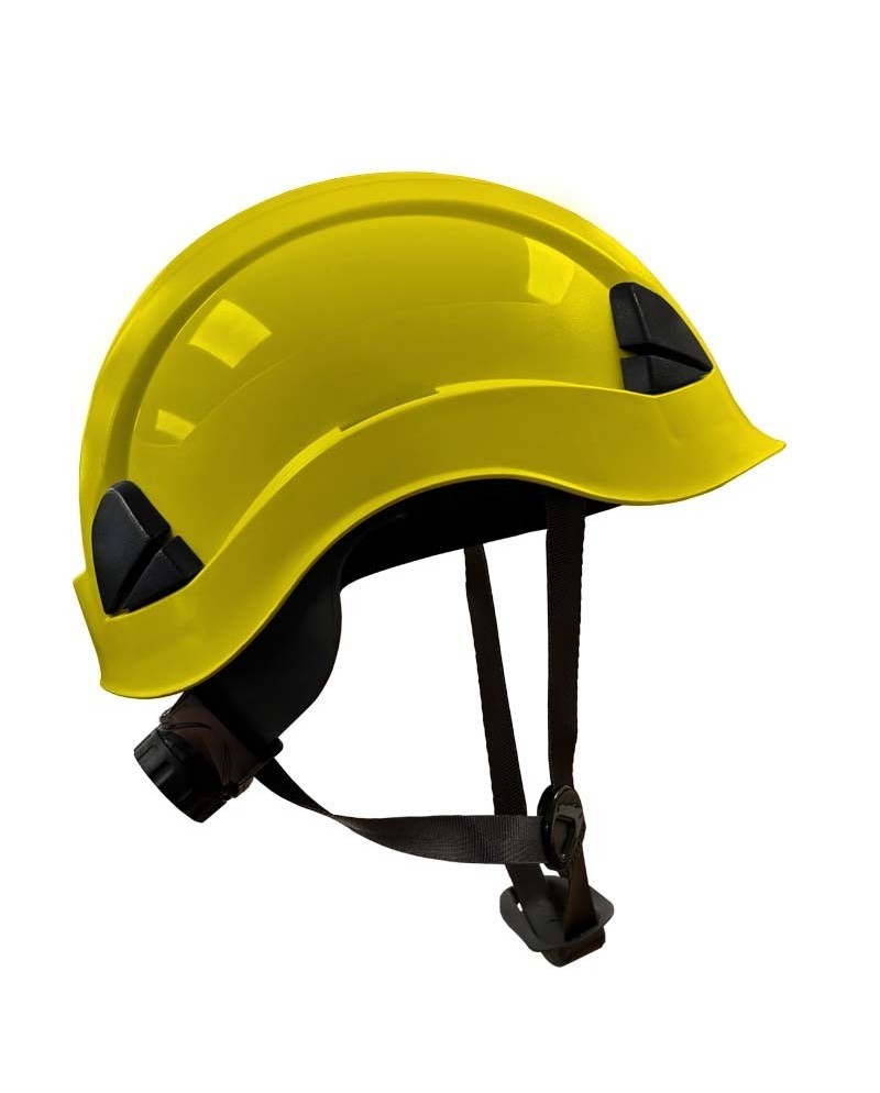 Casco amarillo con barboquejo | Coval ATV