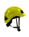 Casco amarillo fluorescente con barboquejo | Coval ATV