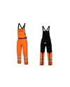 Peto protector desbrozadora solapa broche naranja | Coval ATV
