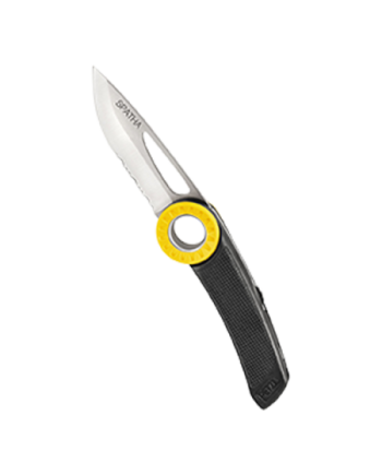 S92 Navaja Spatha 120 mm con Ojal Negra Mosquetonable | Coval ATV