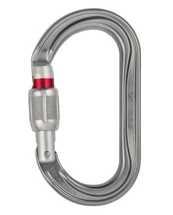 Mosquetón Simétrico OK Screw-lock Gris 25 kN 70 g EN362 | Coval ATV