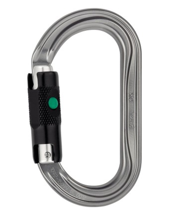 Mosquetón Simétrico OK Ball-lock Gris 25 kN 75 g EN362 | Coval ATV