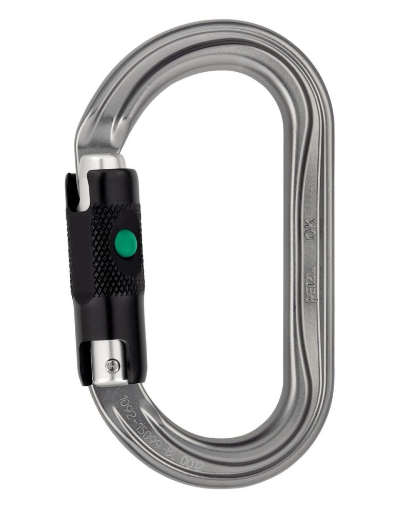 Mosquetón Simétrico OK Ball-lock Gris 25 kN 75 g EN362 | Coval ATV
