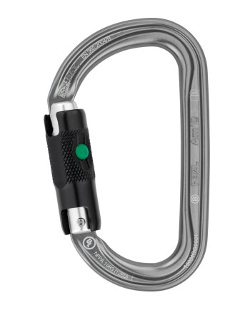 Mosquetón Asimétrico AMD Ball-lock 27 kN 75 g Gris EN362 | Coval ATV