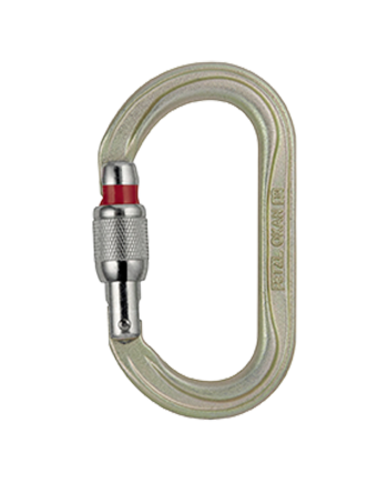 Mosquetón Oxan AC Dorado Triact-lock 38 kN 22 mm 195 g EN362 | Coval ATV